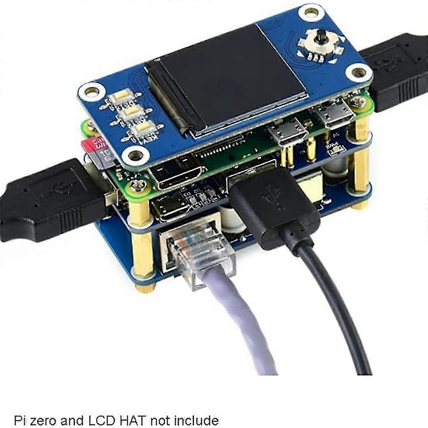 Poe Ethernet/usb Hub Hat -laajennuskortti Raspberry Pi Zero W Wh:lle, 10m/100m Ethernet-portti, 3x Usb