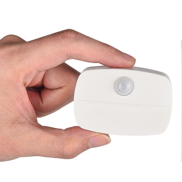 1 stk. Smart LED Menneskesensor Skaplys Garderobelampe Nattlys (Hvit)