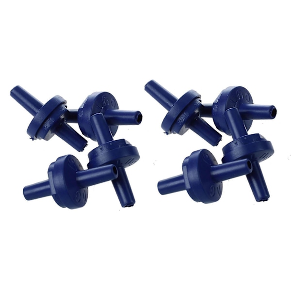 8 st 3 mm Innerdiameter Hårdplast Envägsventil Mörkblå