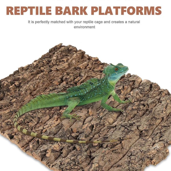 2 kpl Reptile Tree Bark Terrarium Tree Bark Reptile Platform Reptile Bark Platform Terrarium Sisustus