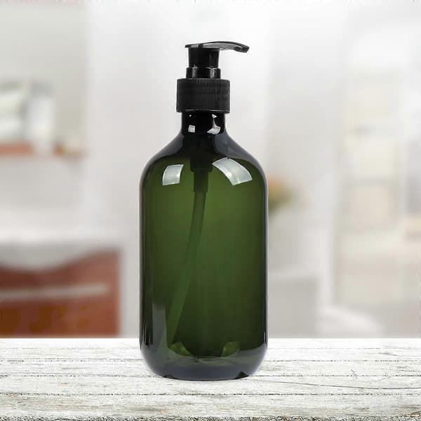 4 st 1 set 500 ml Trycktyp Bekväma kosmetikflaskor för resor (Grön)