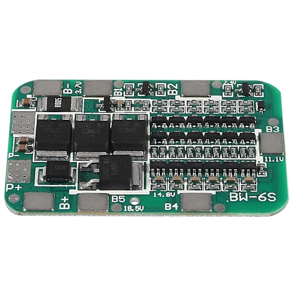 3 stk. 6s 15a 24v Pcb Bms Batteribeskyttelseskort til Li-ion Lithium Pakker Lipo Cellemodul