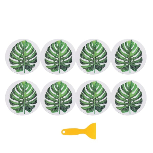 1 Set Lövformade Badkarsdekaler Halkskyddsdekaler Kreativa Badkarsdekaler