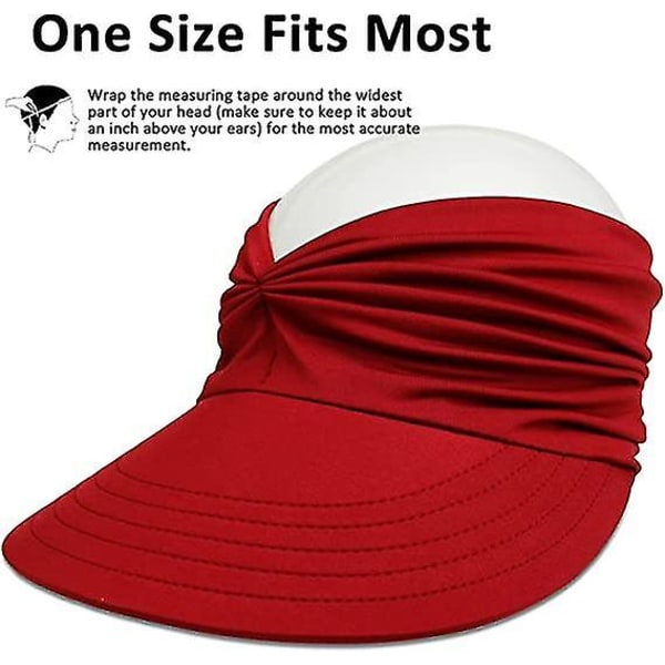 Solskydd Strandhatt med UV-skydd Bredbrättad Solhatt Red