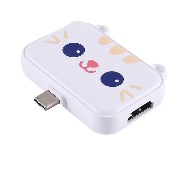 Söpö USB-keskitin Type C -yhteensopiva Usb3.0 Pd 60w Charr Splitter -sovitintelakka Ph:lle