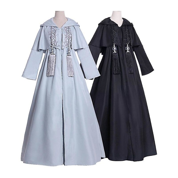Peli Final Fantasy Xiv Endwalker Venat Cosplay Asut Peruukki Kirjailu Asut Kaapu Halloween Peli Uniformu Miehille Naisille Tytöille Black A