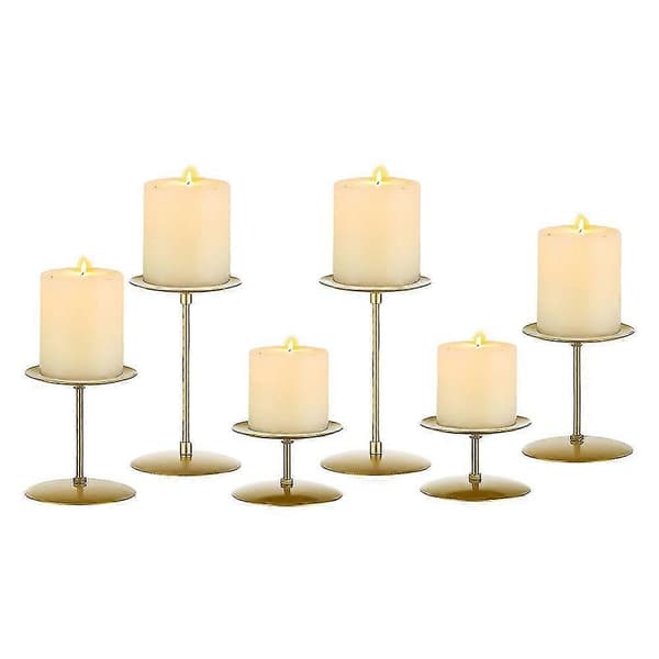 6 stk. Pillar H - Metall H Bordplass Rotte Bryllup