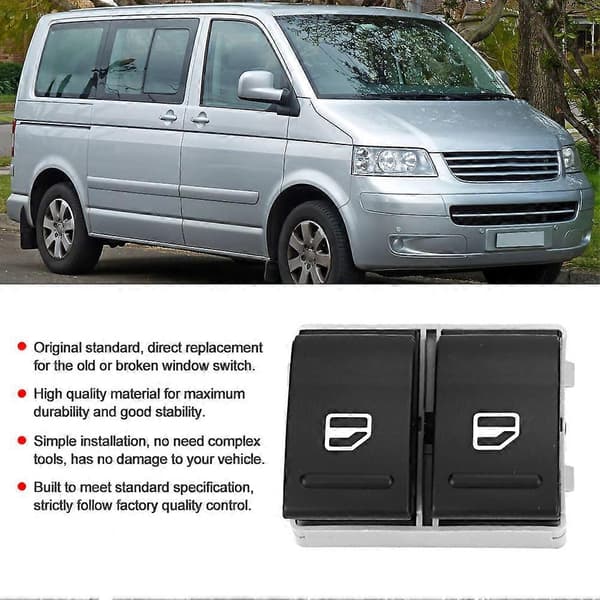 Bil Front Venstre Elektrisk Vindusbryter 7E0959855 Passer for Transporter MK V 2003-2016