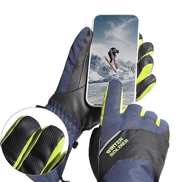 Vandtætte Ski- og Snehandsker, 3m New Sherry Vinter Varme Touch Screen Skihandsker XL