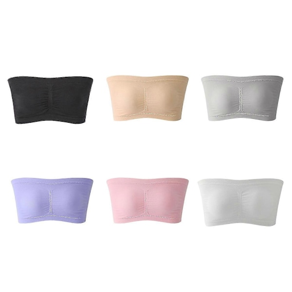 Ultimate Lifter Joustava Olkaimeton Rintaliivi, Irrotettava Pehmustettu Bandeau-toppi, Koko 8-XL, Beige Grey 5XL