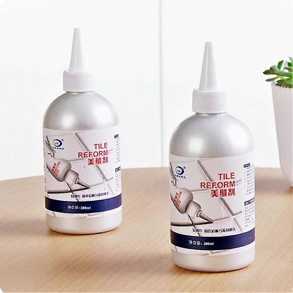 280ml Flisefugemasse Vanntett Sterk Vedheft Anti-sort Hjem Gulvflis Gap Restorer Tetningsmasse Hjemmeforsyninger