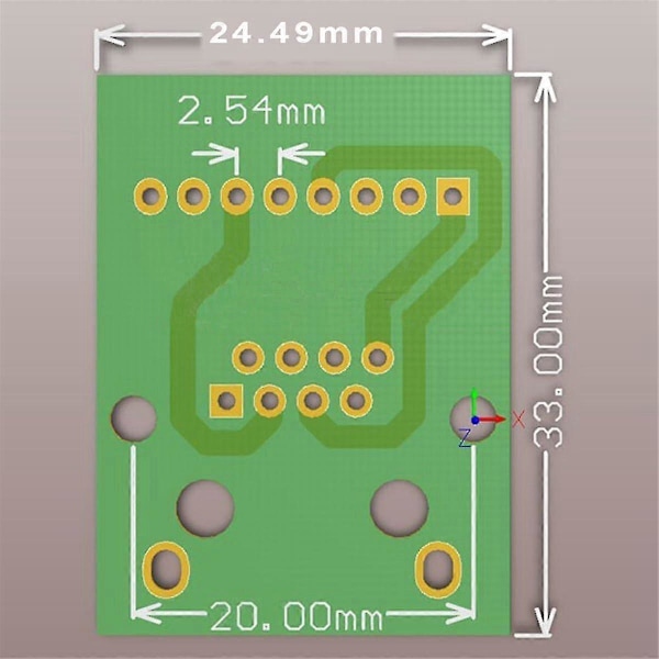 4 stk. RJ45 Ethernet Hunnkontakt Breakout Board, 2,54 mm Koblingsbrett Skjermet Nettverksadapter Terminal