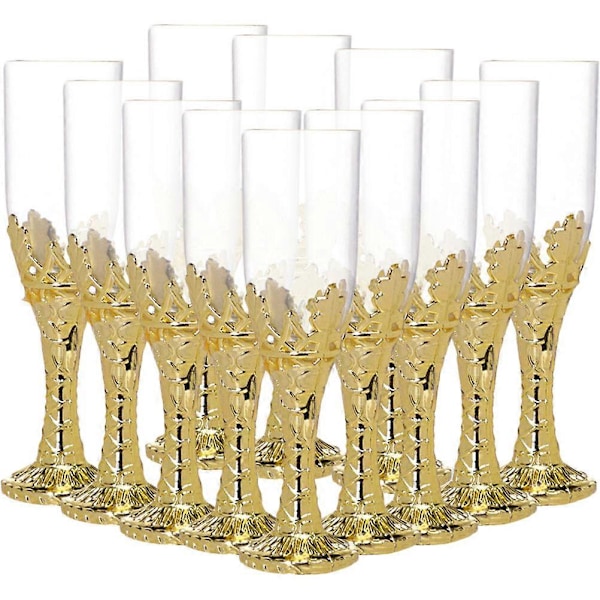 12 stk. Slikæske Bryllupsgaveæsker Bægerformede Slikflasker Champagneglas Holder