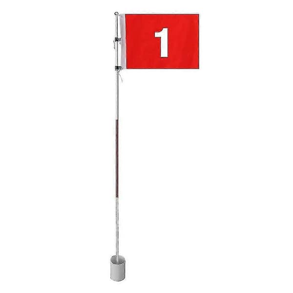 Golf Flagstang 180 cm Golf Flag og Kop Til Have Pro Aftagelig