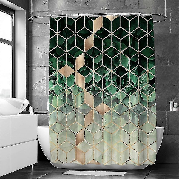 Moderni Vedenpitävä Suihkuverho Kylpyhuoneeseen, Eri Värejä ja Kokoja Saatavilla Green 180x200cm