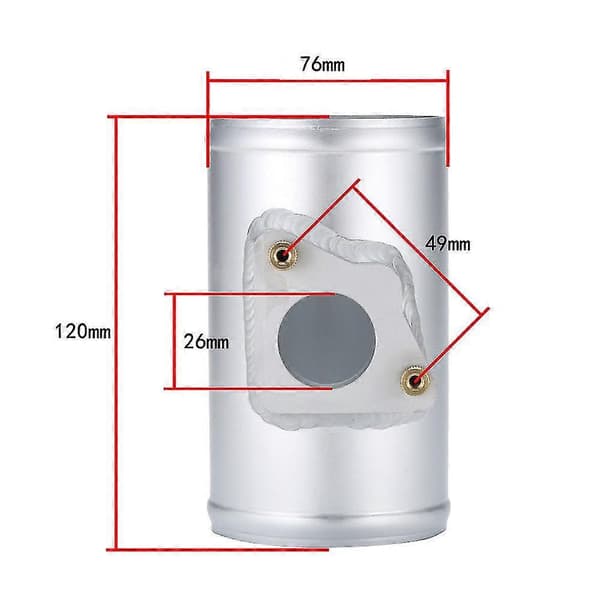 Maf Performance Flow Meter 76mm Flow Sensor Adapter Passer For For For For