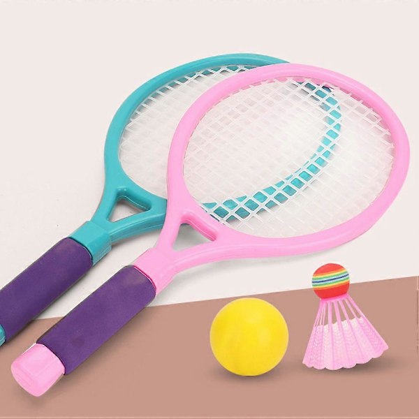 1 Set Utomhus Badmintonracketar med Bollar Badmintonleksaker för Vuxna Barn