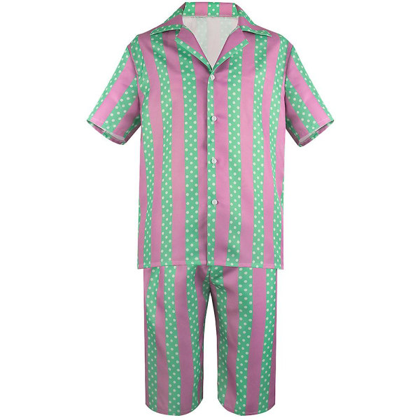 2023 Barbie Ken Ryan Gosling Cosplay Kostym Halloween Vuxen Herr Hawaiiskjortor Korta Byxor Set 2XL