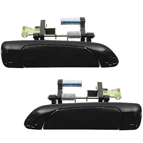 2 st Bakre Yttre Dörrhandtag Set Svart Vänster Höger Nytt För 2001-2005 Sedan
