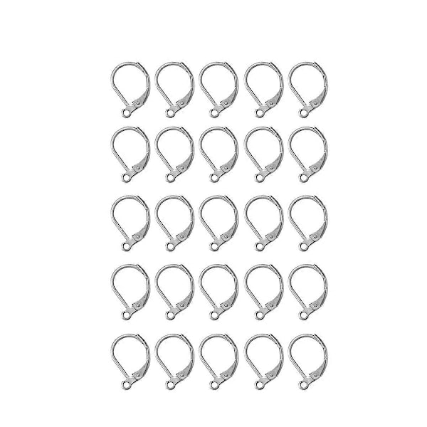 100 STK DIY Simple Øreringe i Rustfrit Stål Håndlavede Smykketilbehør til Pige Kvinde Dame (A1)