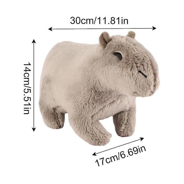 Capybara Plysch Söt Capybara Gosedjur Supermjuk Capybara Plyschkudde Fyllda Capybara Gåvor Unika Plyschdockor Gray
