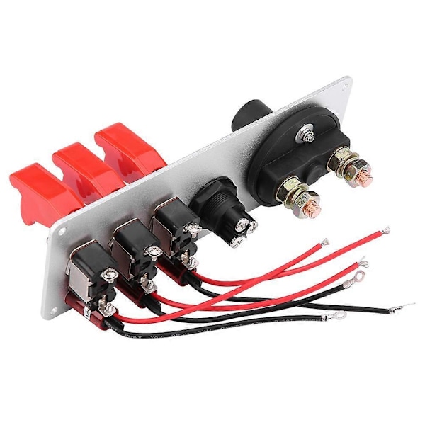 12V Racing Bil Tændingskontakt Panel Motorstart LED Trykknap Vippepanel