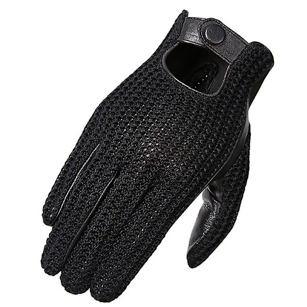 Evago Touchscreen Äkta Läderhandskar Herr Halkfria Motorcykelhandskar Getläder BLACK M