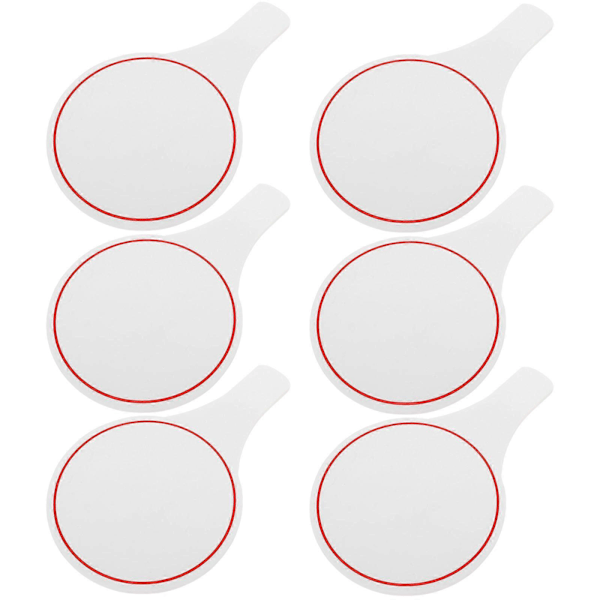 6 stk. Skum Whiteboard Håndholdt Whiteboard Enkeltsidig Padler Auksjoner Polstring Whiteboard