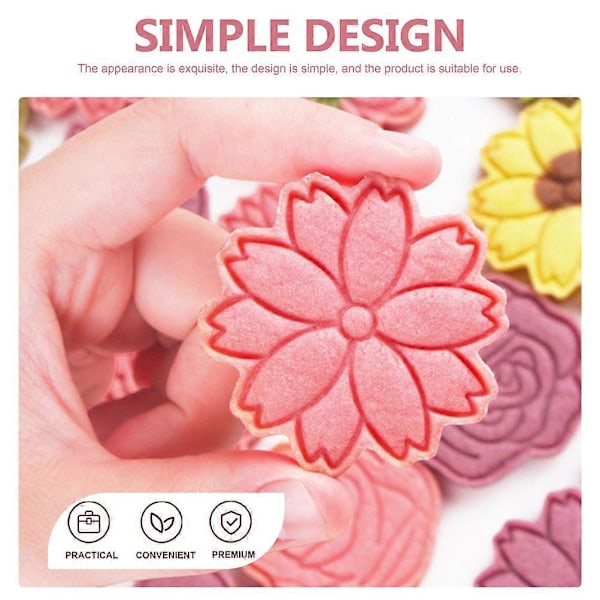 8 stk. Kakeform Gjenbrukbare Bakeformer Kake DIY Form Dessert Bakeform Kjeksform
