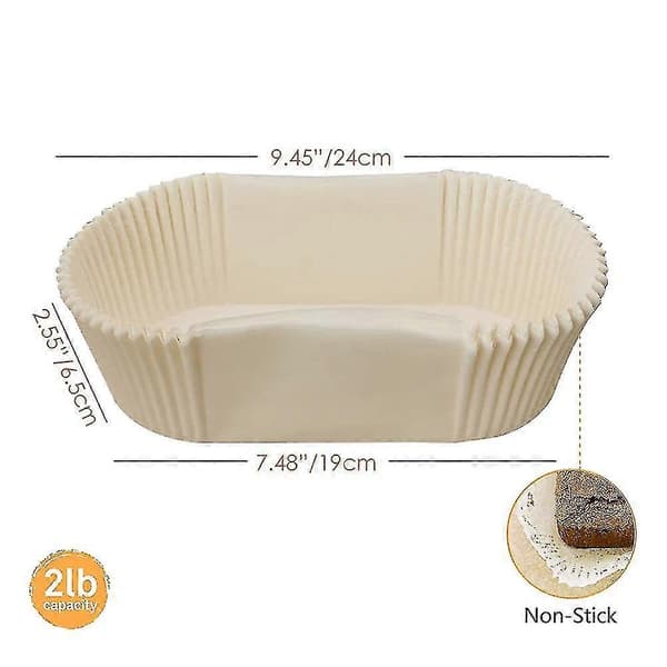 40 stk. fedttætte brødformforeinger lige kant bagepapir non-stick kageforme kage T