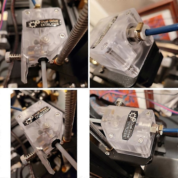 Dubbeldriven Växel Extruder Uppgradering Bmg Extruderingskit För 3D-skrivare Reduktions Extruder DIY Kit För 1.75mm Filament-