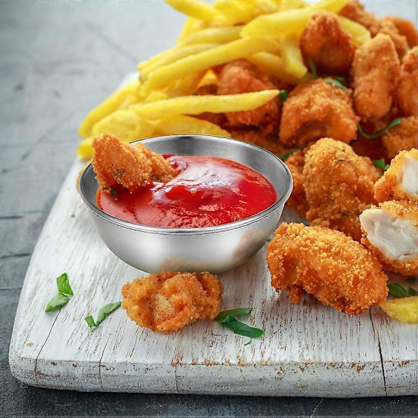 6 stk. Salatdressing Beholdere Små Krydderi Beholdere Sauce Snacks Beholdere