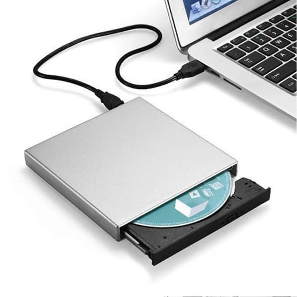 Extern hårddisk Slim High Speed USB 2.0 Portabel Optisk Enhet för Filmer