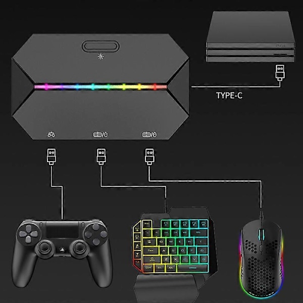 G6L Kablet Konverter Rask Overføring Hurtig Respons Plug Play Tastatur Mus Sensitiv USB Adapter for Xbox One/360