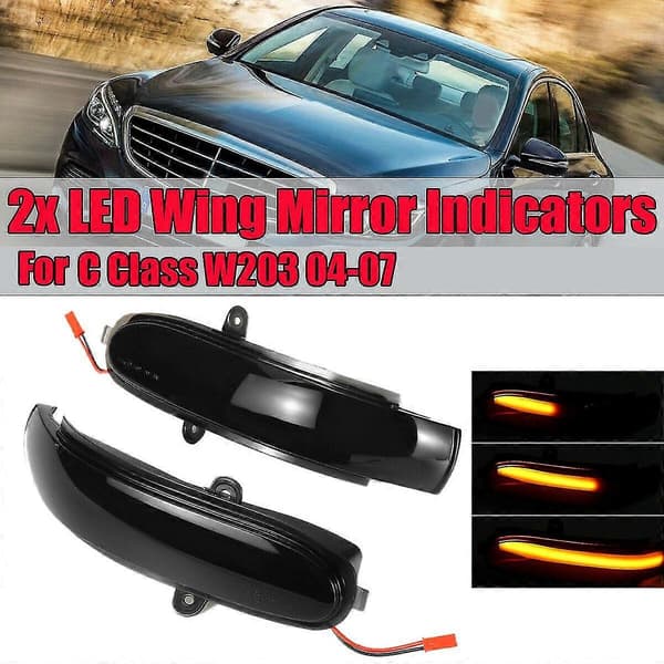 Bil Bakspejl Blinklys Led Lys Dynamisk Sekventiel Blinker Til C Klasse W203 T-modell