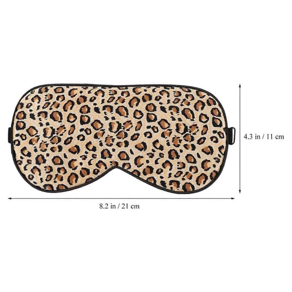 1 st Justerbar Sovmask Siden Leopard Design Skuggande Ögonbindel