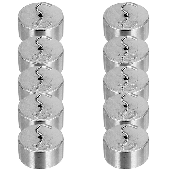 1 Set med 10 st Professionella Metallkrok Vikter Mekanik Experimentell Krok Kod