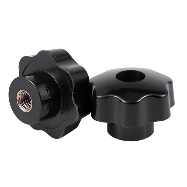4 st M10 Honmutter med 50mm Plaststjärnformad Spännknapp