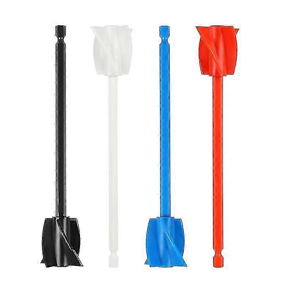 4-pack Resin Mixer Paddlar, epoxymixerfäste för borr, återanvändbar färgblandare, för epoxiharts, ce