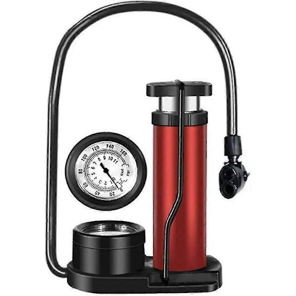 160psi Sykkelpumpe med trykkmåler Kompakt terrengsykkel Mini pumpe Sykkelpumpe Petdal Dekk Lufttrykksmåler for sykler Elsykler
