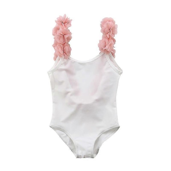 Äiti ja tytär bikinit Vanhempi-lapsi uimapuku Perheelle yhteensopivat uima-asut White XL