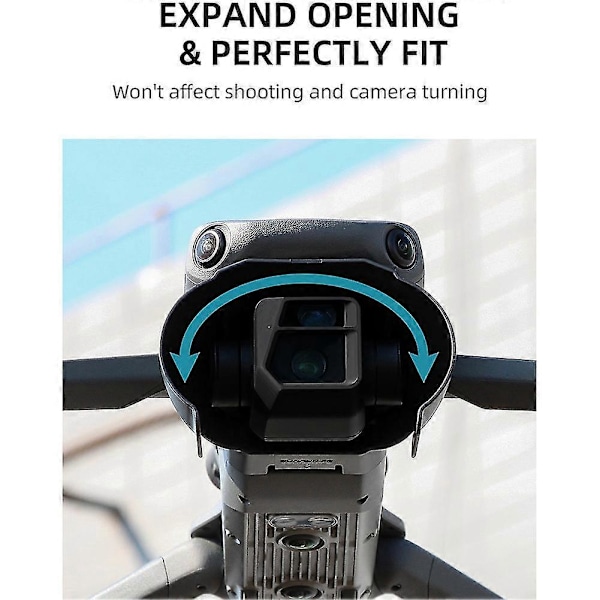 För 3 Linsskydd Anti-bländnings Linsskydd Gimbal Skydd Solskydd För Drönartillbehör