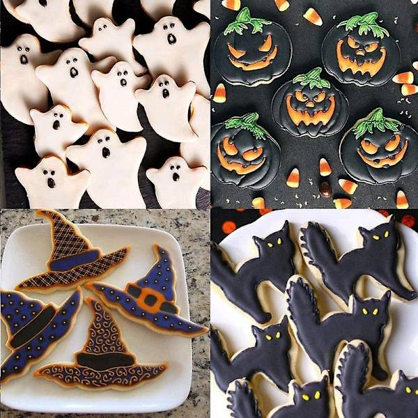 Halloween Kiksform Rustfrit Stål Bageforme Til Kartofler Kage Bageforme Til Konditori Bageværktøj Til Halloween Mad A
