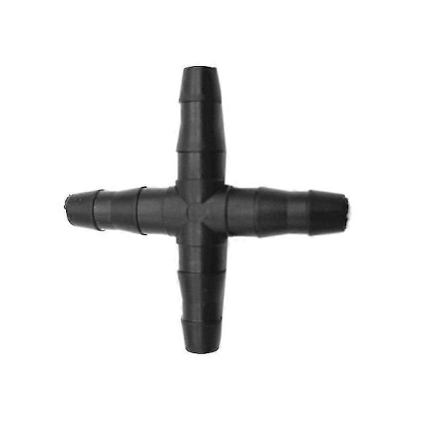 50 kpl Letkun Ristisuora Liitin 4/7 mm Letkulle 1/4 Tuuman Piikkiliitin Kierteitetty Puutarha