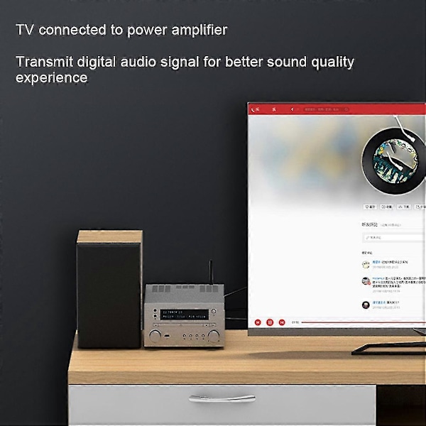 Hifi 5.1 Digital Spdif Fiber Toslink Optisk Lydkabel For TV Boks Høyttaler (2m)