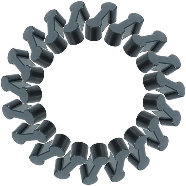 20 stk Togskinnetilbehør Togskinne Bump Spenne Jernbane Plastspenne Bulk