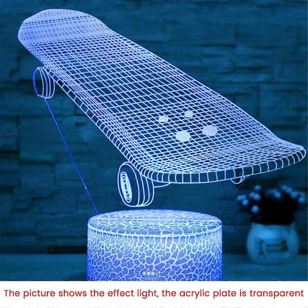 3D LED Lampe Nattlys Bursdag Julegaver til Barn