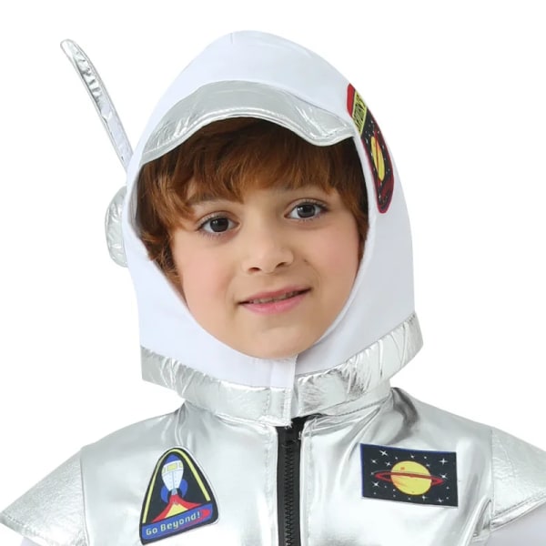 Halloween Barn Cosplay Vit Astronaut Cosplay Kostym Rymddräkt Karneval Party Maskerad Utklädningskläder Performance Kostymer white L