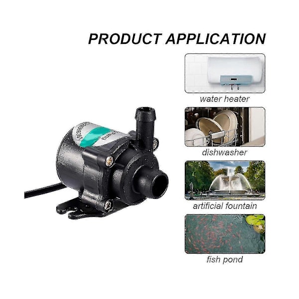 Mini Solvattenpump 10w 12v Borstlös Solpanel Kit För Fiskvatten Pool Trädgårdsdekoration Ström