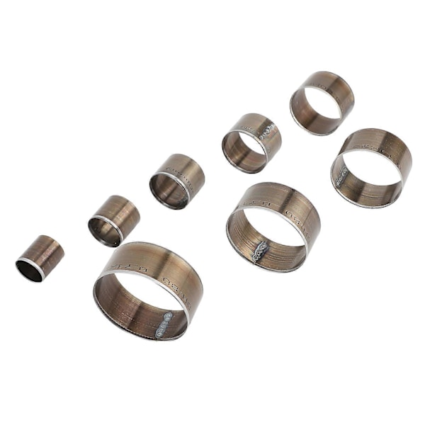 8 st Läderskärningsdies Kit Stål 55mm 50mm 45mm 40mm 35mm 30mm 25mm 20mm Rund Läderhålslag för DIY Läderhantverk